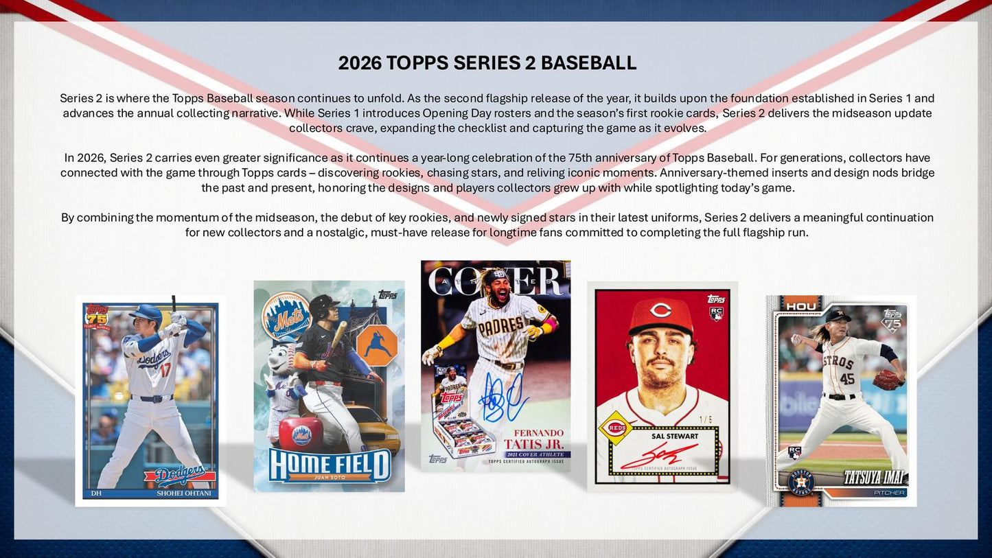 2026 Topps Series 2 Baseball Hobby