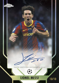 2025/26 Topps Chrome UEFA Club Competitions Soccer Hanger