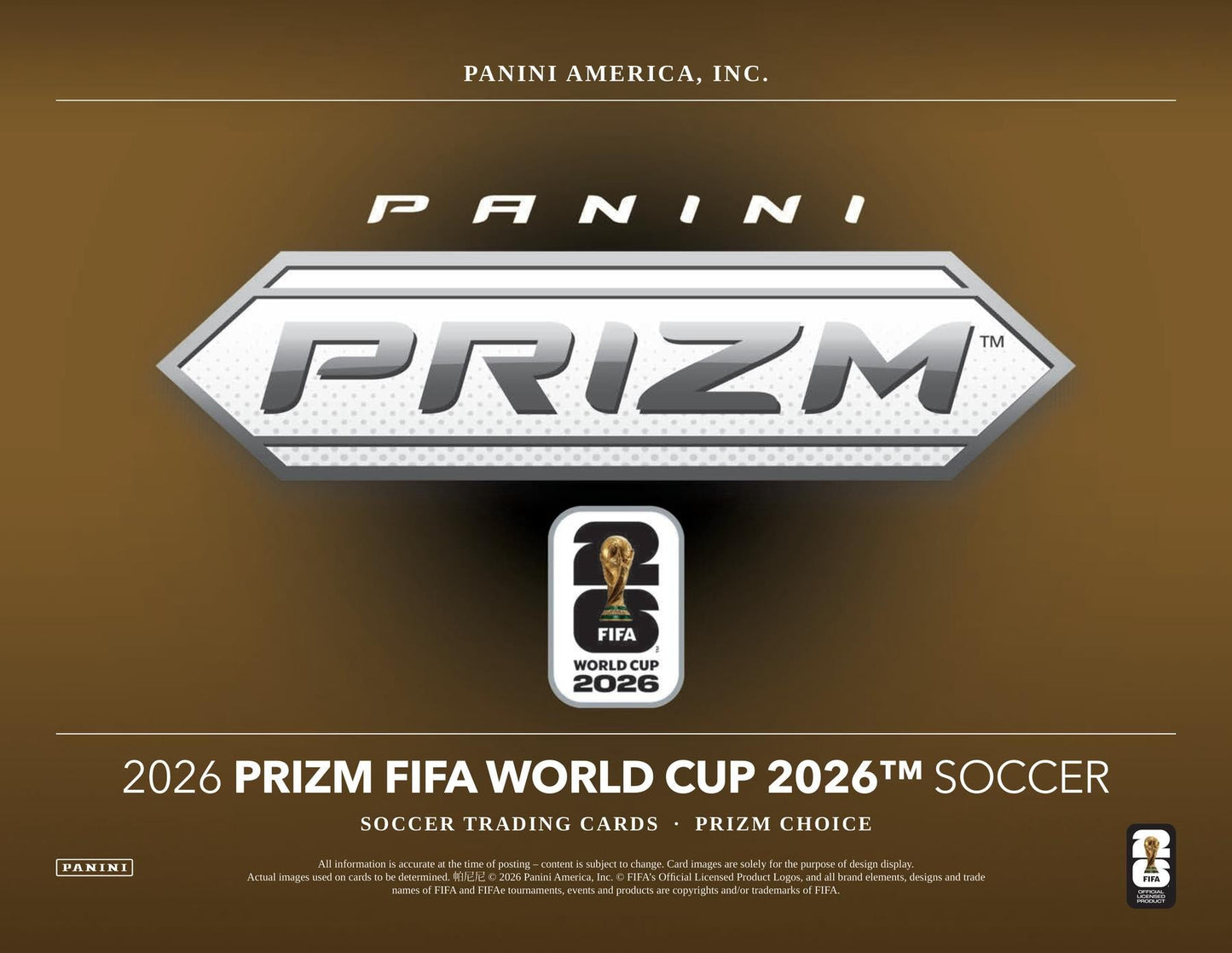 2026 Panini Prizm FIFA World Cup Soccer Choice