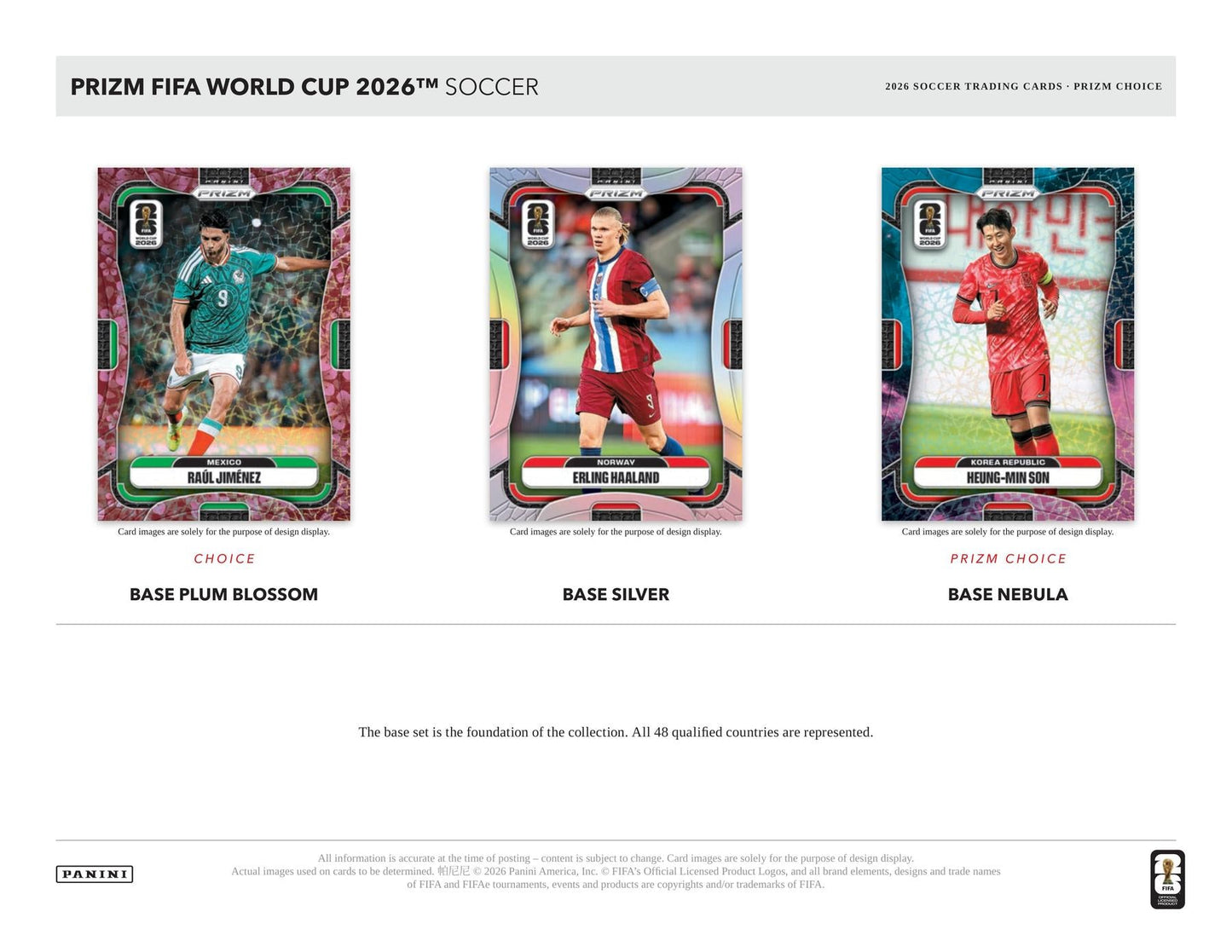 2026 Panini Prizm FIFA World Cup Soccer Choice