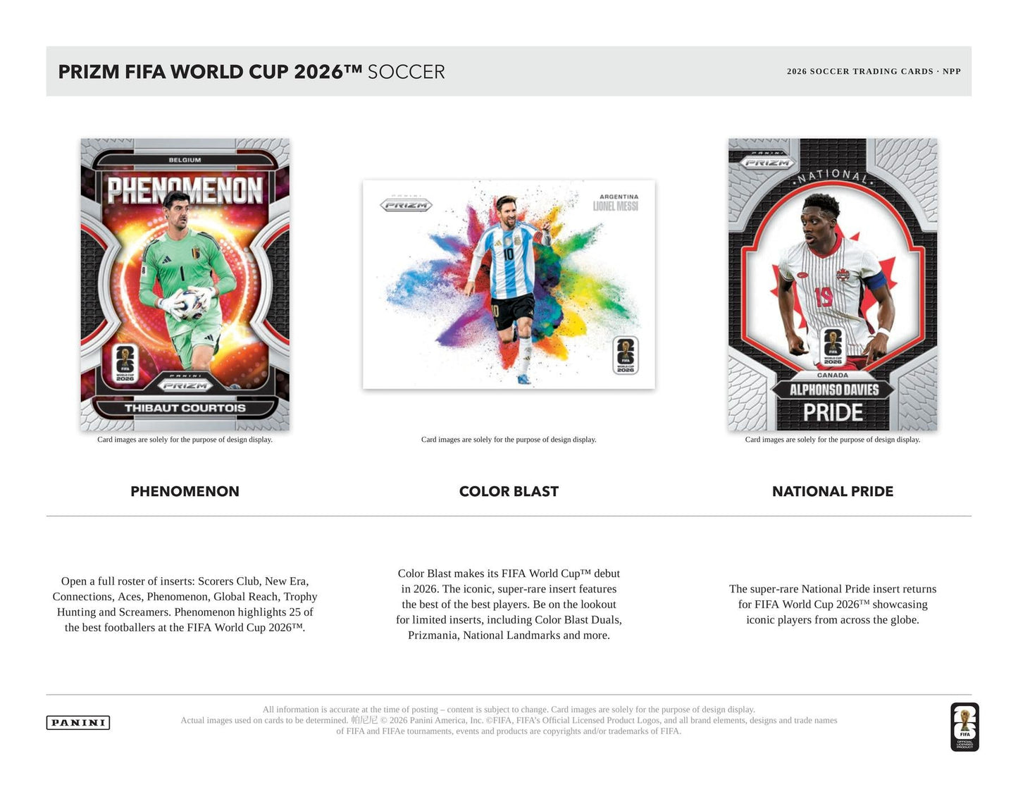 2026 Panini Prizm FIFA World Cup Soccer Blaster