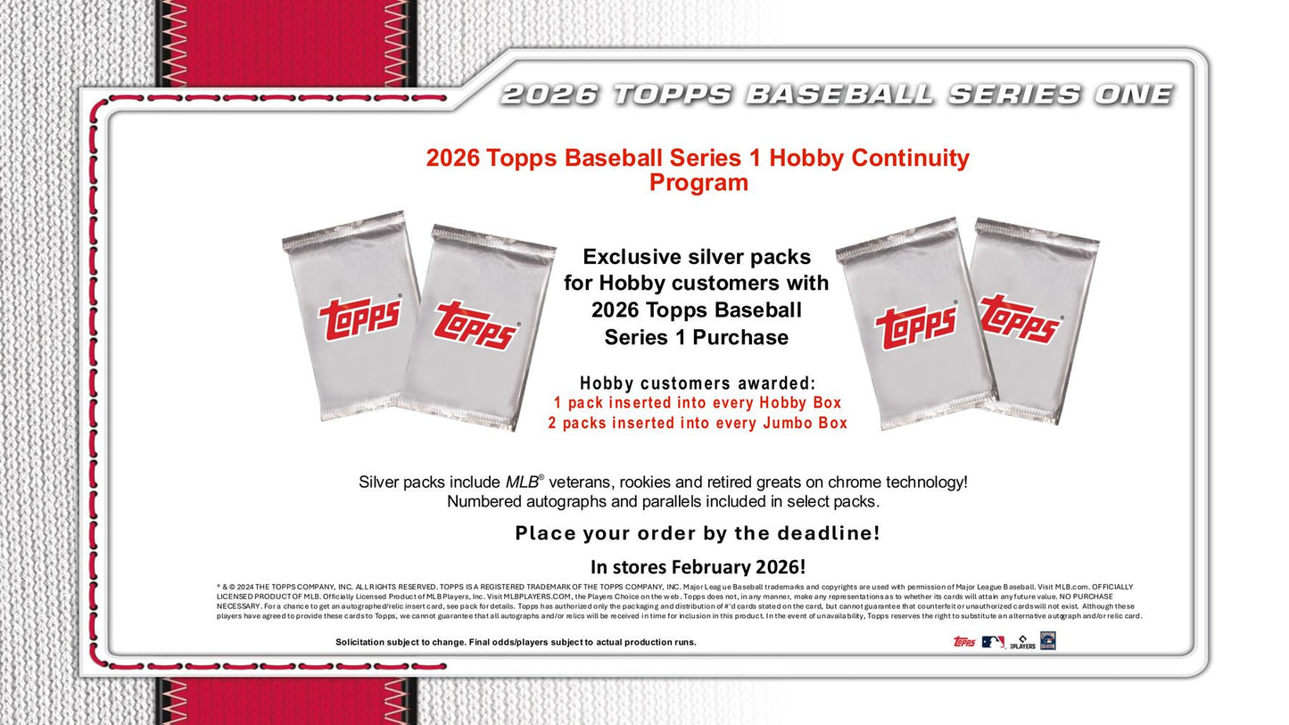 2026 Topps Series 1 Baseball Hobby Jumbo