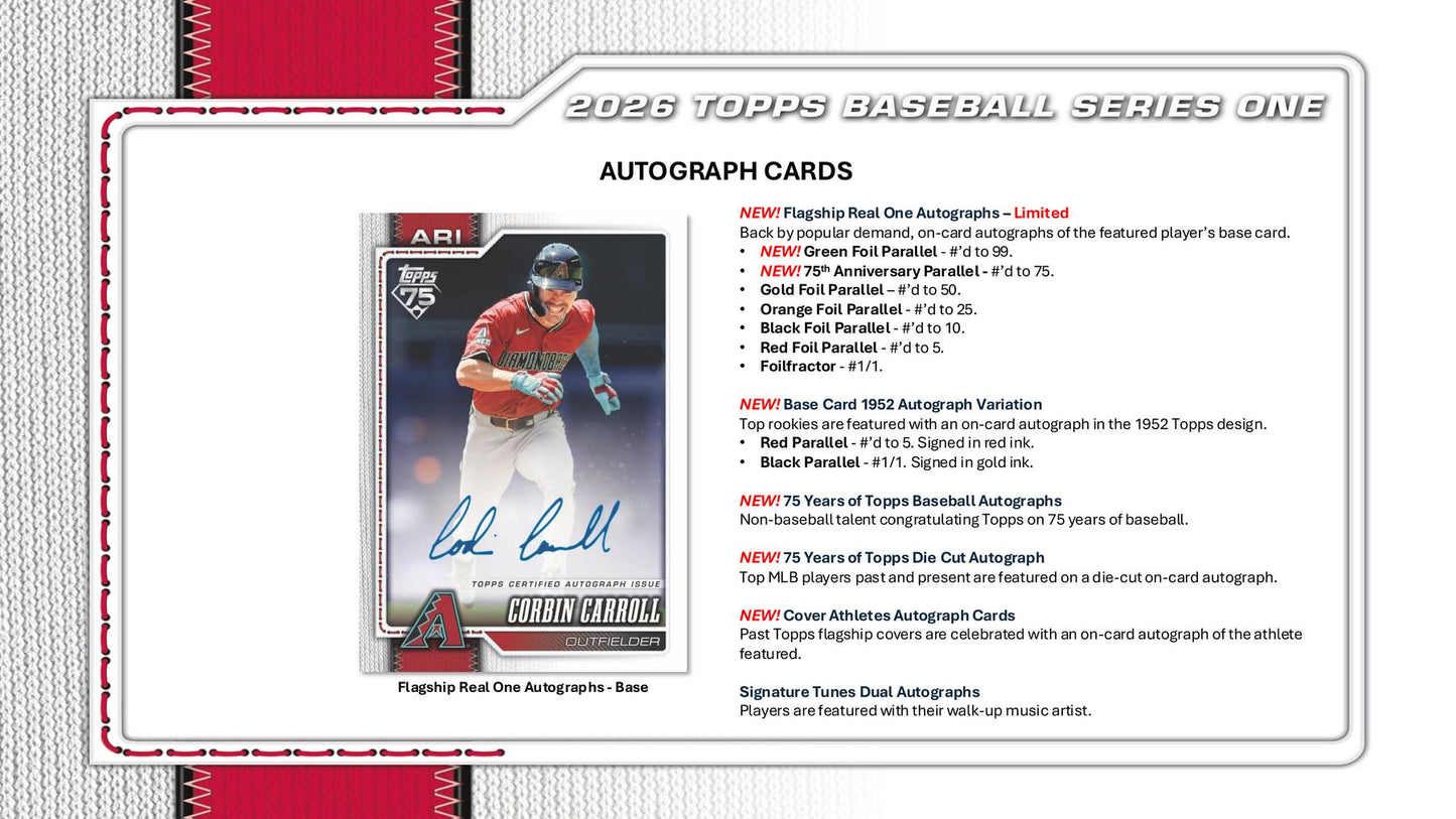 2026 Topps Series 1 Baseball 6-Pack Blaster