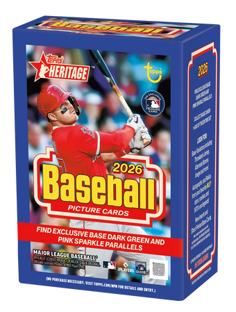 compare product 2026 Topps Heritage Baseball Blaster 40-Box Case