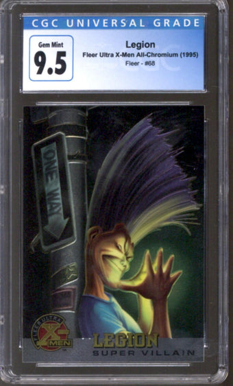 compare product 1995 Legion Fleer Ultra X-Men All-Chromium Fleer #68 CGC 9.5 *4145414144*