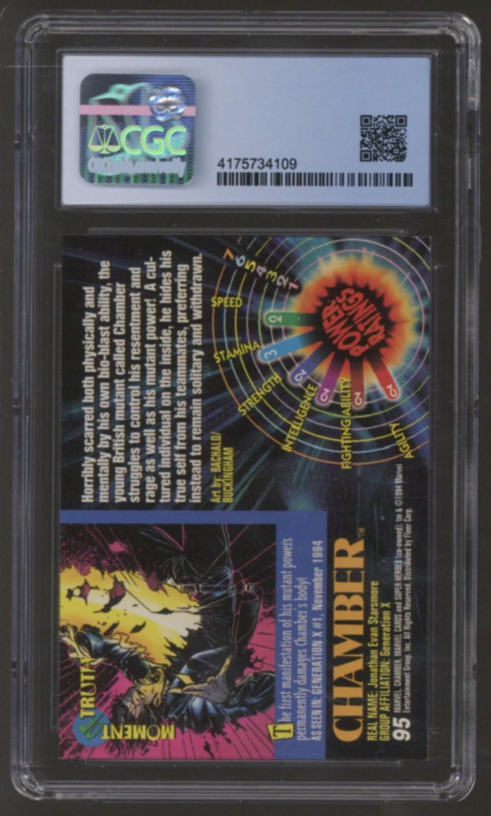 1994 Chamber Marvel Universe Series V Fleer #95 CGC 9.5 *4175734109*