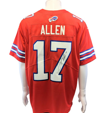 compare product Josh Allen #17 Autographed Buffalo Bills NFL Nike Jersey
