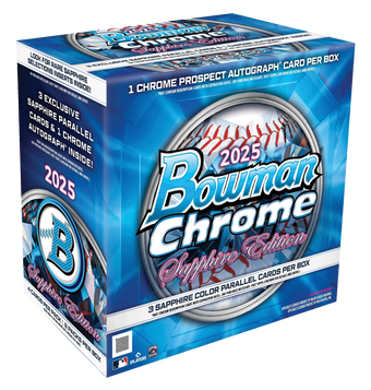 compare product 2025 Bowman Chrome Sapphire Baseball Hobby Box