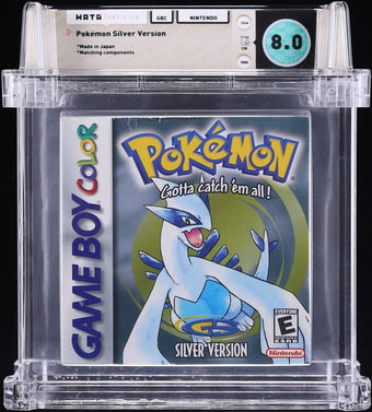 compare product 2000 POKEMON SILVER VERSION NINTENDO GAME BOY COLOR GBC WATA 8.0 CIB
