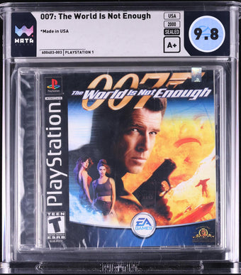 compare product 2000 007 THE WORLD IS NOT ENOUGH SONY PLAYSTATION 1 PS1 WATA 9.8 A+ SEALED