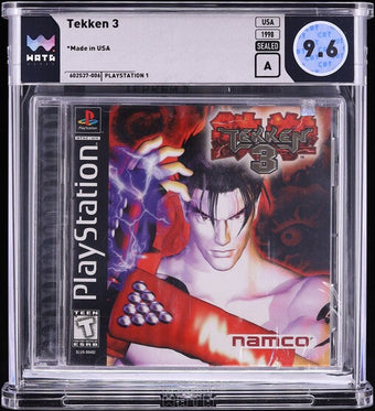 compare product 1998 TEKKEN 3 SONY PLAYSTATION 1 PS1 WATA 9.6 A SEALED