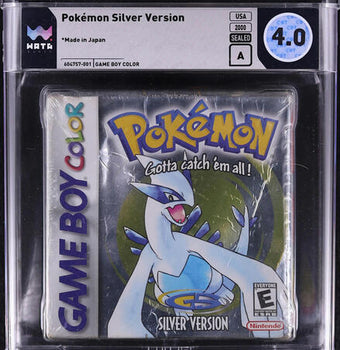 compare product 2000 POKEMON SILVER VERSION NINTENDO GAME BOY COLOR GBC WATA 4.0 A SEALED