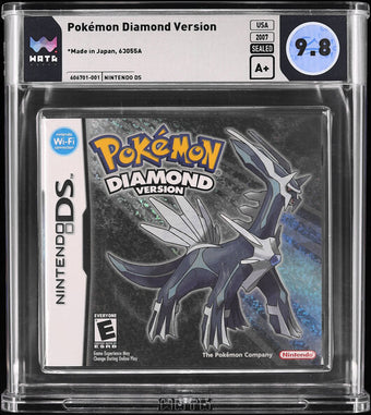 compare product 2007 POKEMON DIAMOND VERSION NINTENDO DS WATA 9.8 A+ SEALED