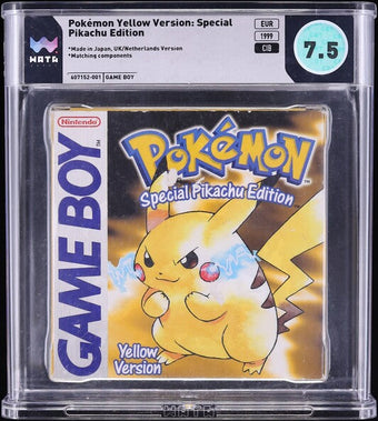 compare product 1999 POKEMON YELLOW VERSION NINTENDO GAME BOY GB WATA 7.5 CIB