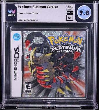 compare product 2009 POKEMON PLATINUM VERSION NINTENDO DS WATA 9.8 A+ SEALED