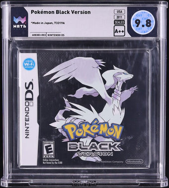 compare product 2011 POKEMON BLACK VERSION NINTENDO DS WATA 9.8 A++ SEALED