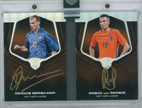 2018/19 Panini Soccer Eminince # PT-BVP Bergkamp/van Persie 06/10 Passing the Torch Auto on card