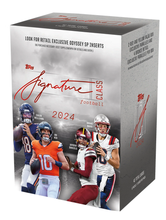 compare product 2024 Topps Signature Class Football Blaster 40 Box Case