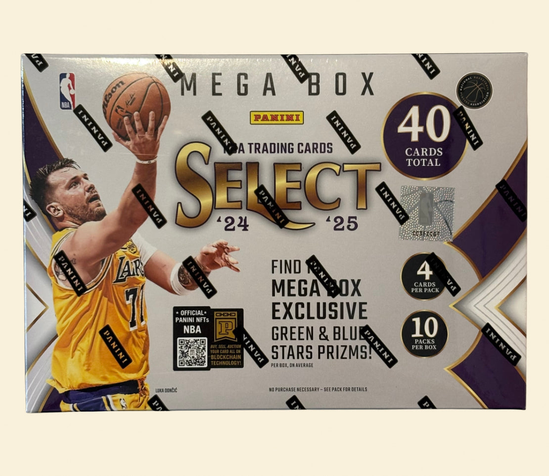 2024-25 Panini Select Basketball Mega Box (Green & Blue Prizms)