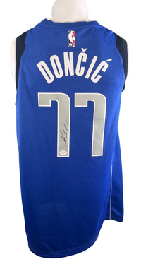 Luka Doncic Autographed Dallas Mavericks Blue Nike Jersey