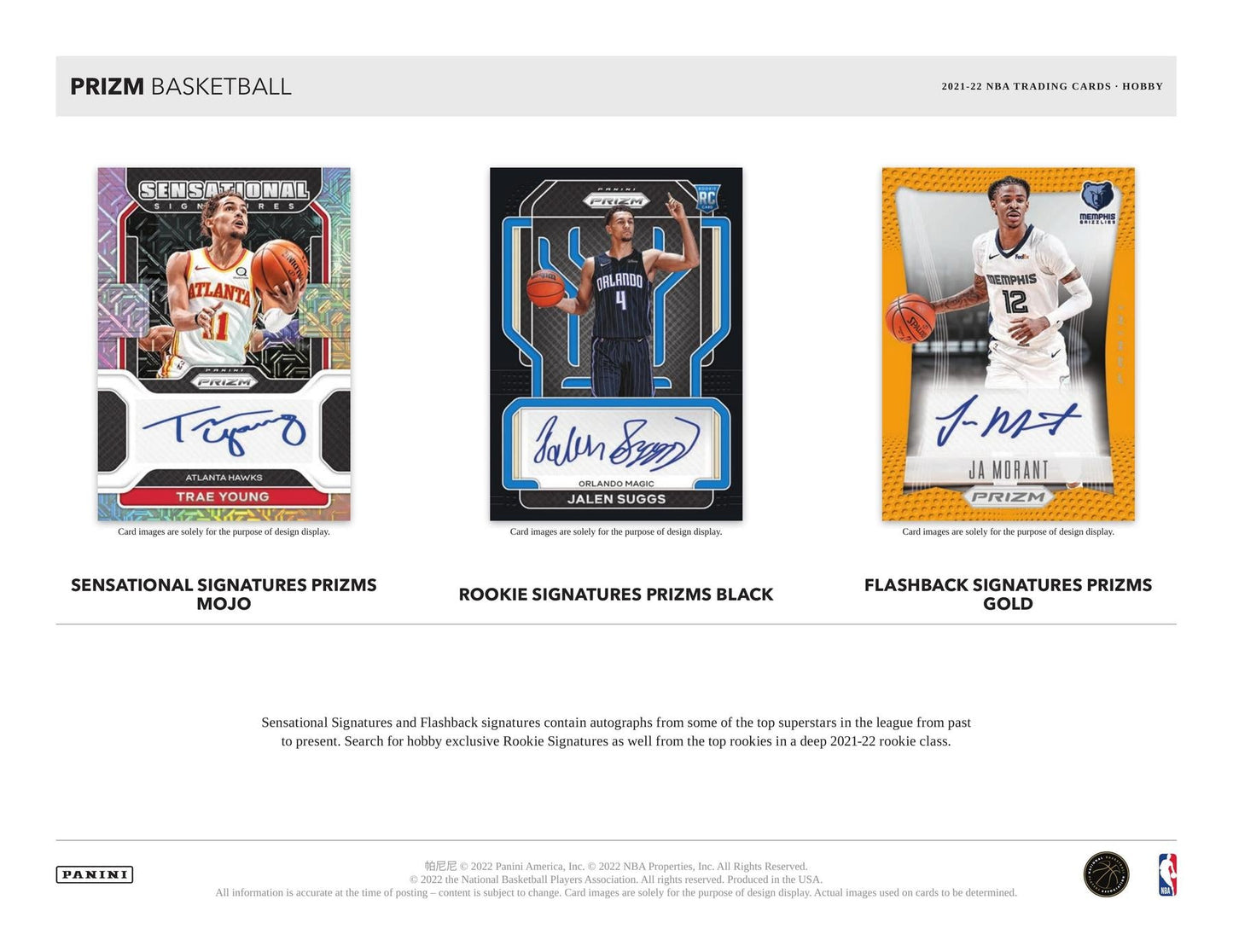 2021/22 Panini Prizm Basketball Hobby Pack