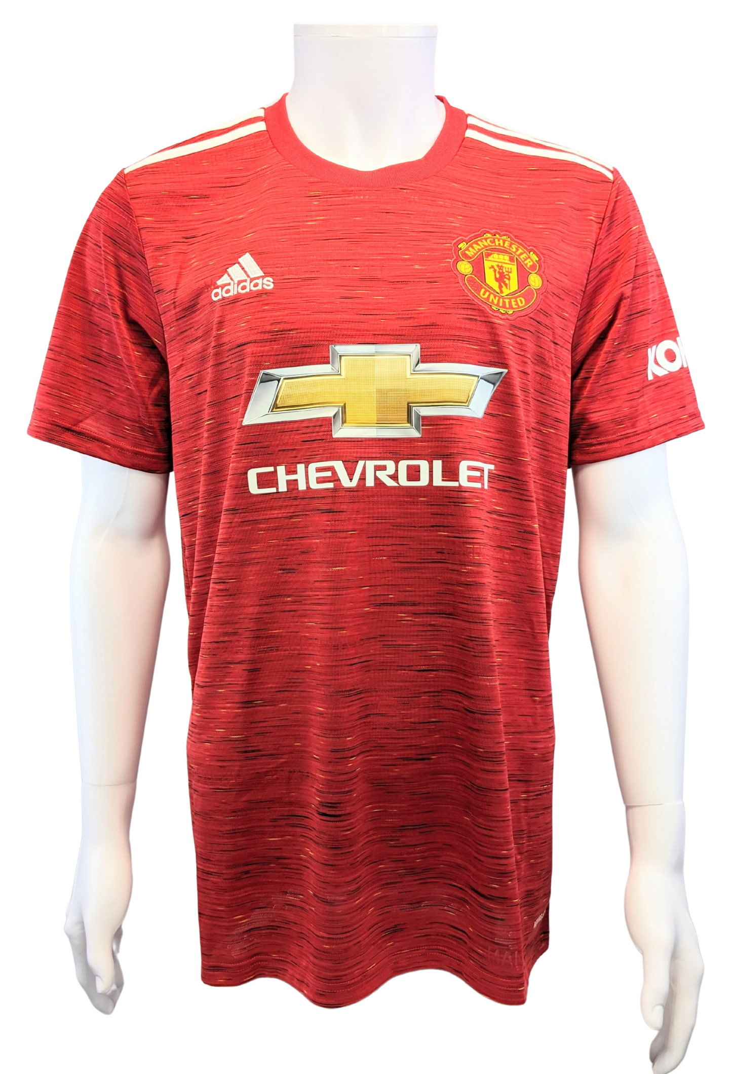 David Beckham #7 Autographed 2020/21 Manchester United Adidas Red Jersey