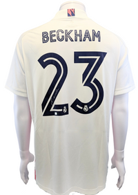 David Beckham #23 Autographed 2020/21 Real Madrid White Adidas Jersey