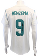 Karim Benzema #9 Autographed Adidas Real Madrid White & Green Jersey