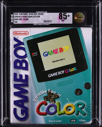 compare product 1999 NINTENDO GAME BOY COLOR CONSOLE TEAL VGA 85+ SEALED