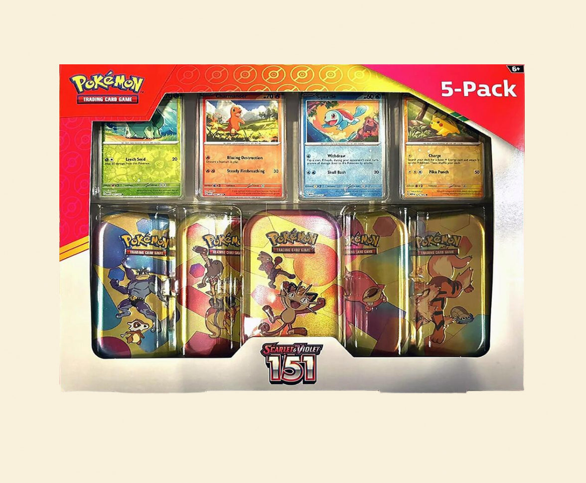 Pokemon: Scarlet & Violet - 151 - Tin 5 Pack