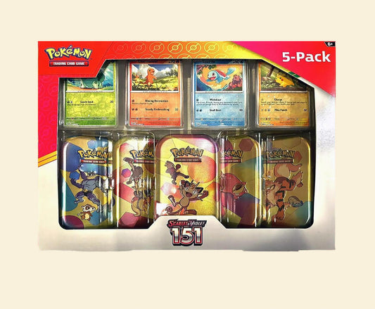 Pokemon: Scarlet & Violet - 151 - Tin 5 Pack