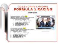 2022 Topps Chrome F1 Formula 1 Hobby Lite