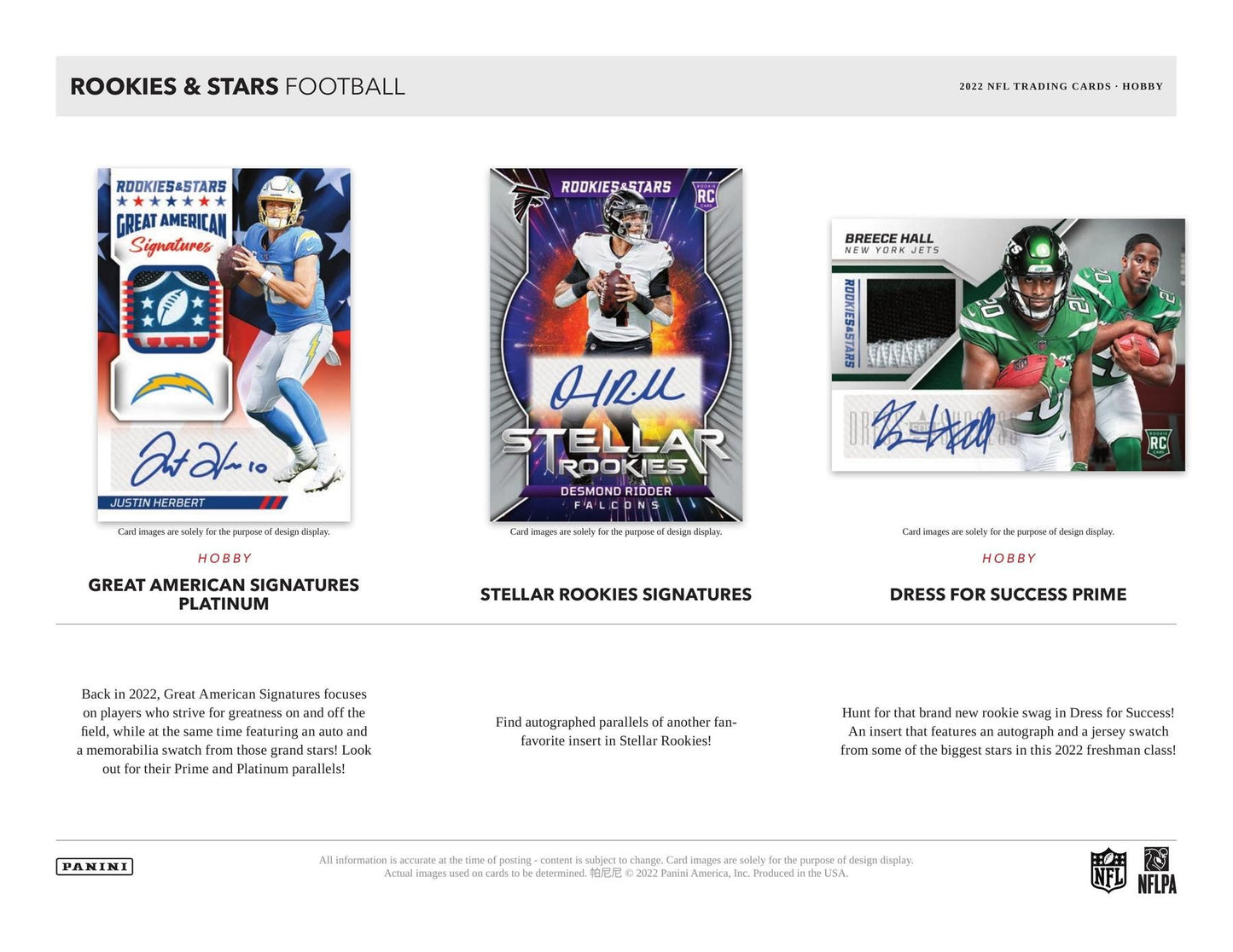 2022 Panini Rookies & Stars Football Hobby Pack