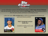 2022 Topps Chrome Platinum Anniversary Baseball Hobby Pack