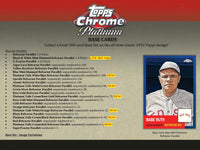 2022 Topps Chrome Platinum Anniversary Baseball Hobby LITE Pack