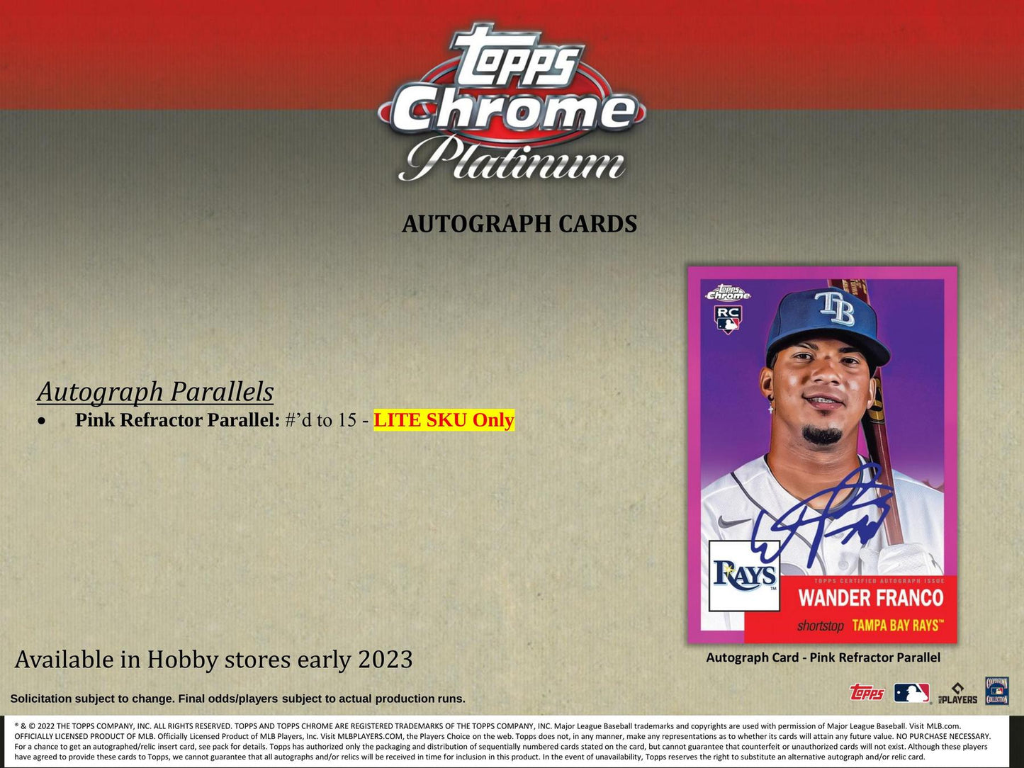 2022 Topps Chrome Platinum Anniversary Baseball Hobby LITE Pack