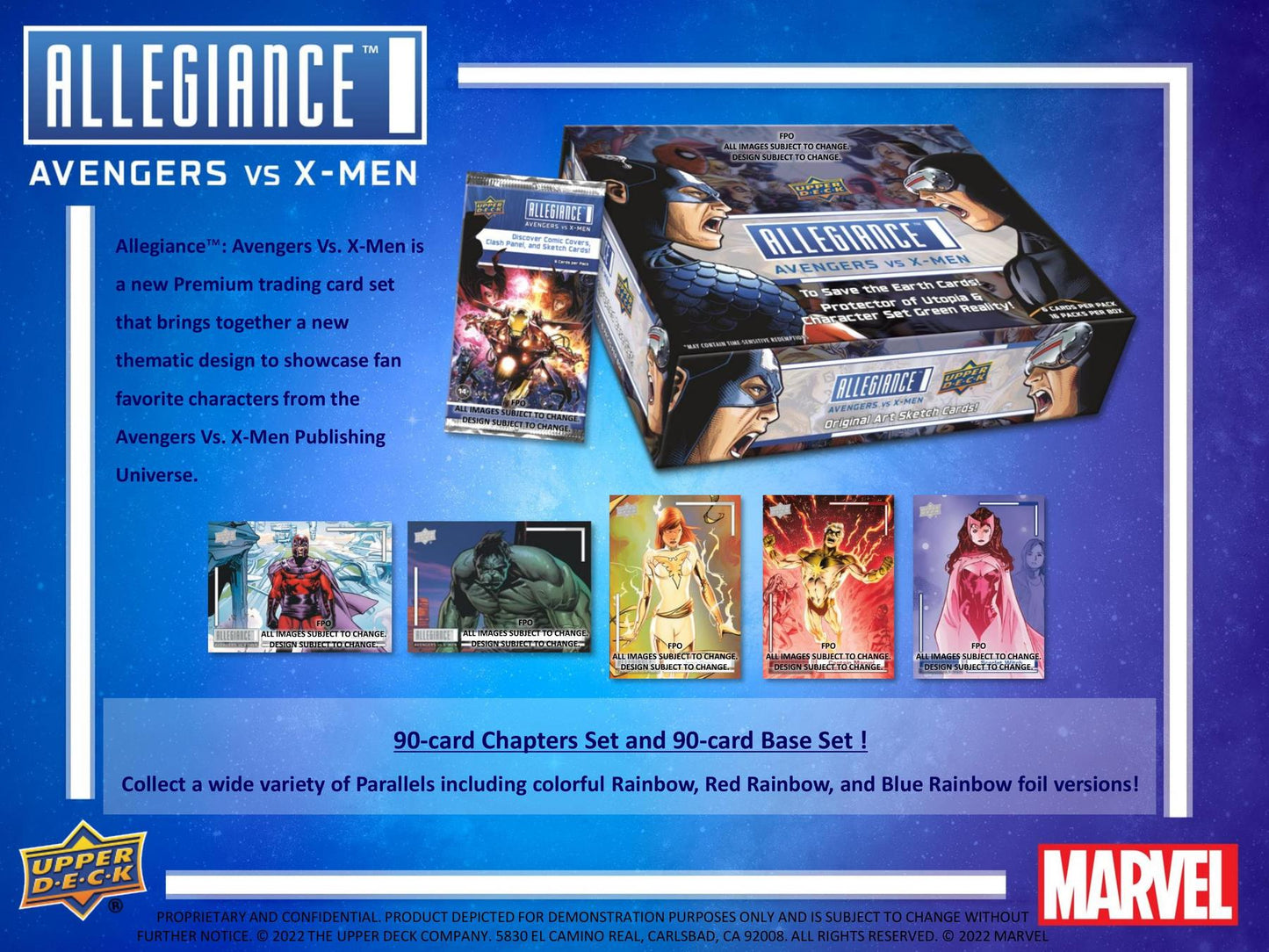 Marvel Allegiance: Avengers VS X-Men Hobby Pack (Upper Deck 2023)