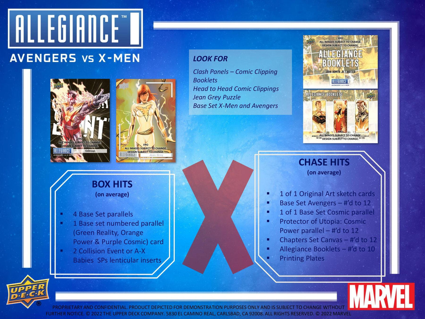 Marvel Allegiance: Avengers VS X-Men Hobby Pack (Upper Deck 2023)