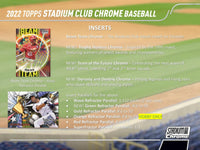 2022 Topps Stadium Club Chrome Baseball Hobby Pack