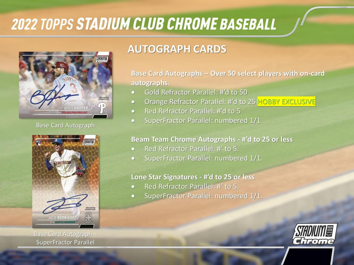 2022 Topps Stadium Club Chrome Baseball Hobby Pack
