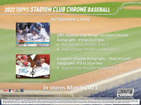 2022 Topps Stadium Club Chrome Baseball Hobby Pack