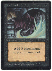 Magic the Gathering  Dark Ritual Beta