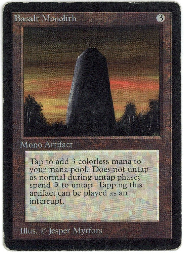 Magic the Gathering  Basalt Monolith Beta