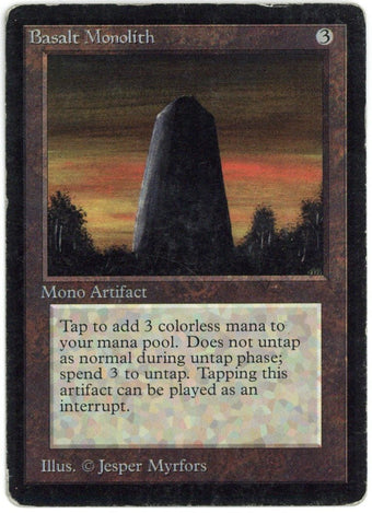 compare product Magic the Gathering  Basalt Monolith Beta