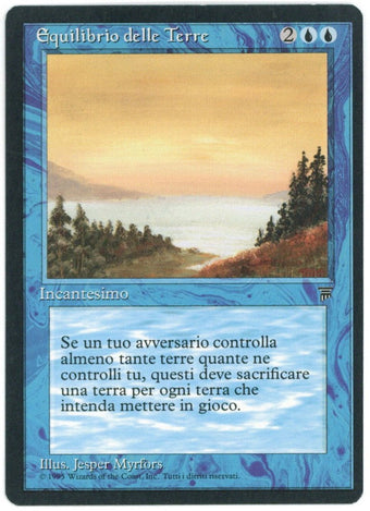 compare product 1995 Magic the Gathering Legends Land Equilibrium Italian