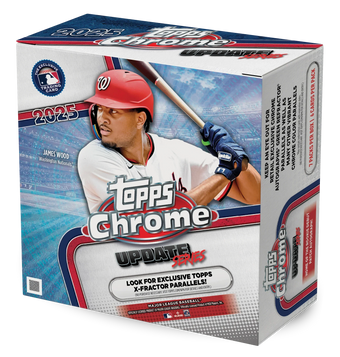 compare product 2025 Topps Chrome Update Series Baseball Mega 20 Box Case