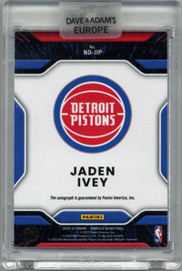 2022/23 Panini Donruss Jaden Ivey Next Day Auto Card #ND-JIP