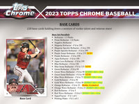 2023 Topps Chrome Baseball Hobby 2023 Topps Chrome Baseball Hobby Pack