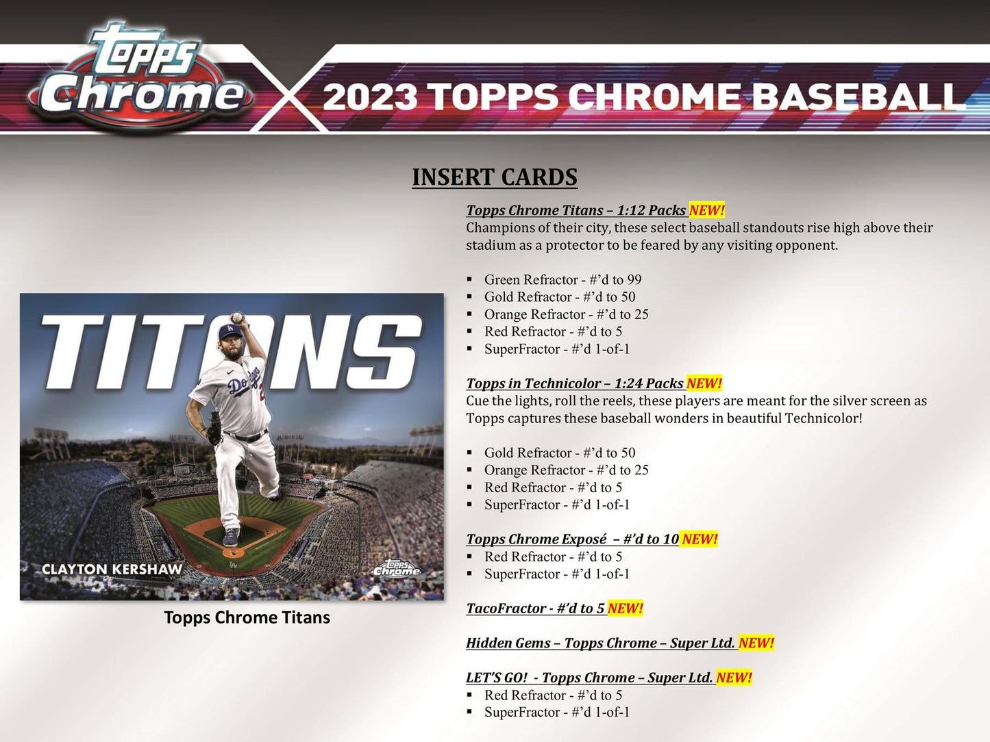2023 Topps Chrome Baseball Hobby 2023 Topps Chrome Baseball Hobby Pack