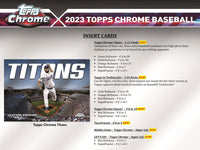 2023 Topps Chrome Baseball Hobby 2023 Topps Chrome Baseball Hobby Pack